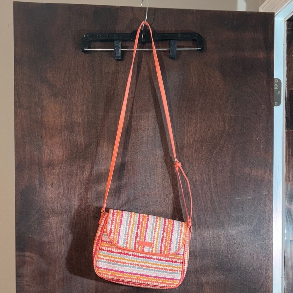 Vera Bradley Confetti Stripe Flap Crossbody